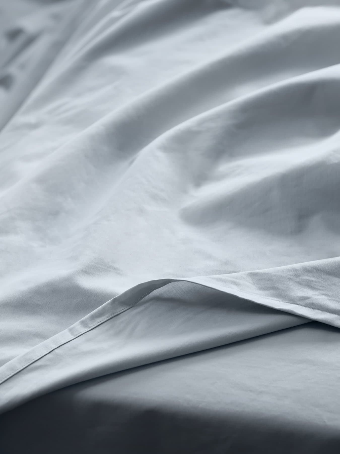 Flat Sheet Satina Cotton Sateen Light blue Mille Notti