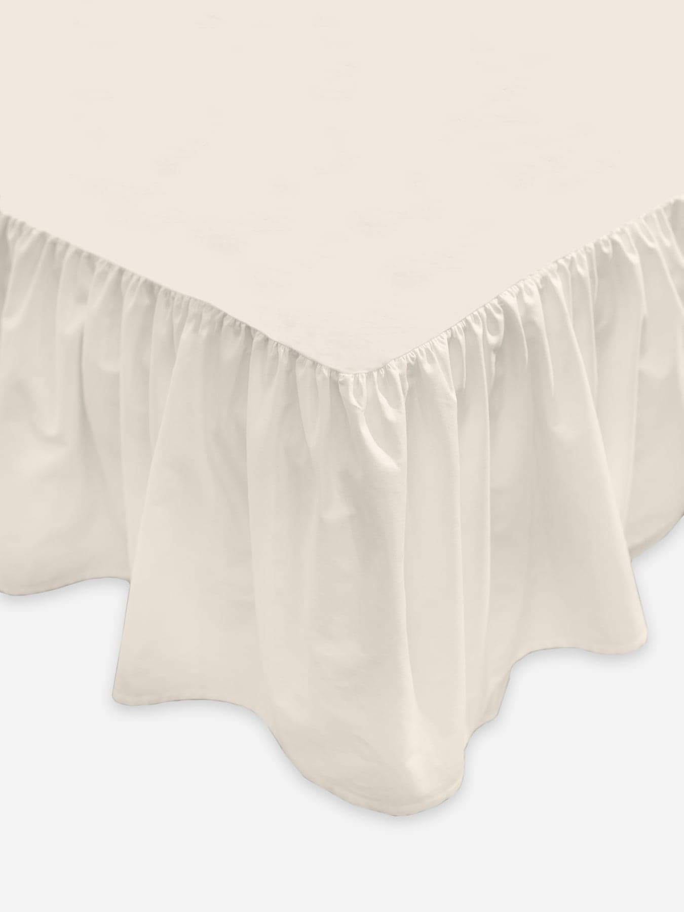 Laura Bed Skirt Solid Offwhite